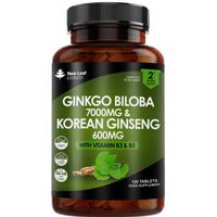 New Leaf Gingko Biloba & Korean Ginseng (120 Tablets)